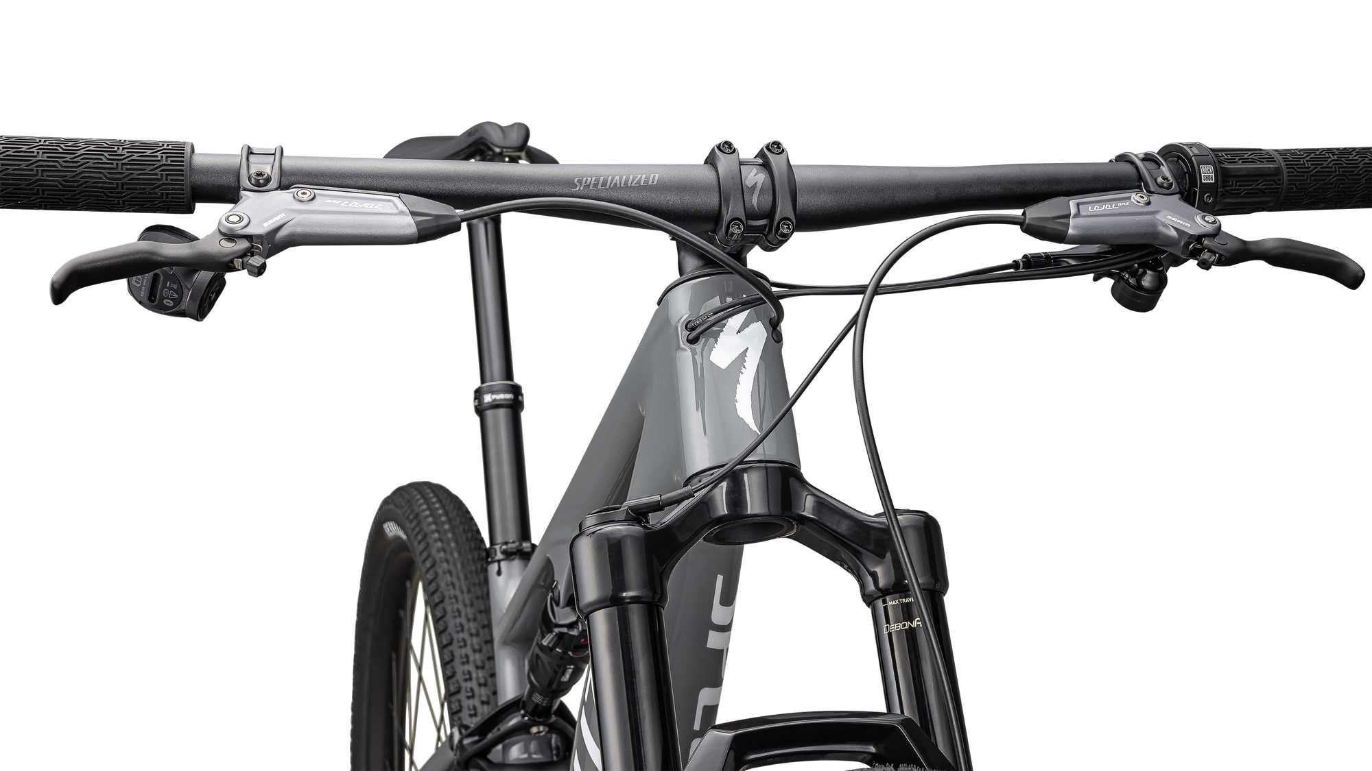 Specialized Epic 8 Comp - SRAM S-1000 AXS, RockShox Select - Gloss Ashen Gray / White