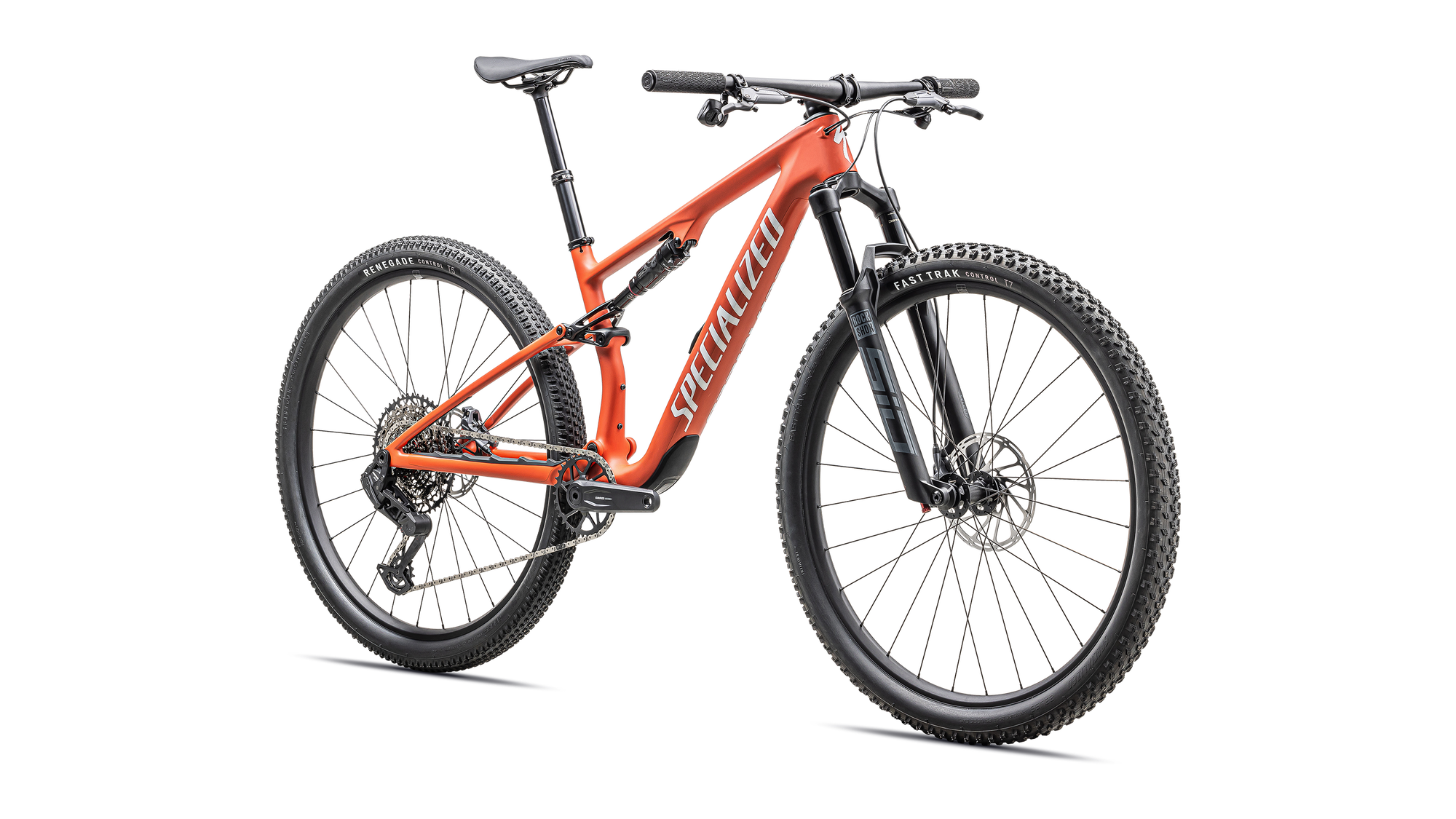 Specialized Epic 8 Comp - SRAM S-1000 AXS, RockShox Select - Satin Deep Orange White