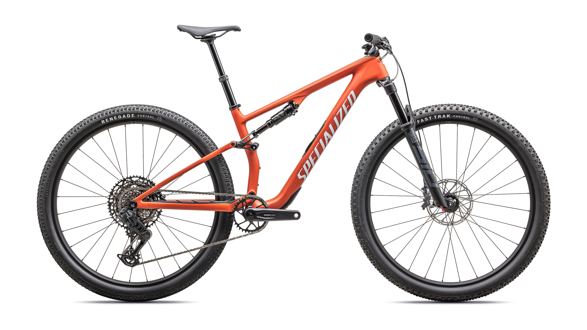 Specialized Epic 8 Comp - SRAM S-1000 AXS, RockShox Select - Satin Deep Orange White