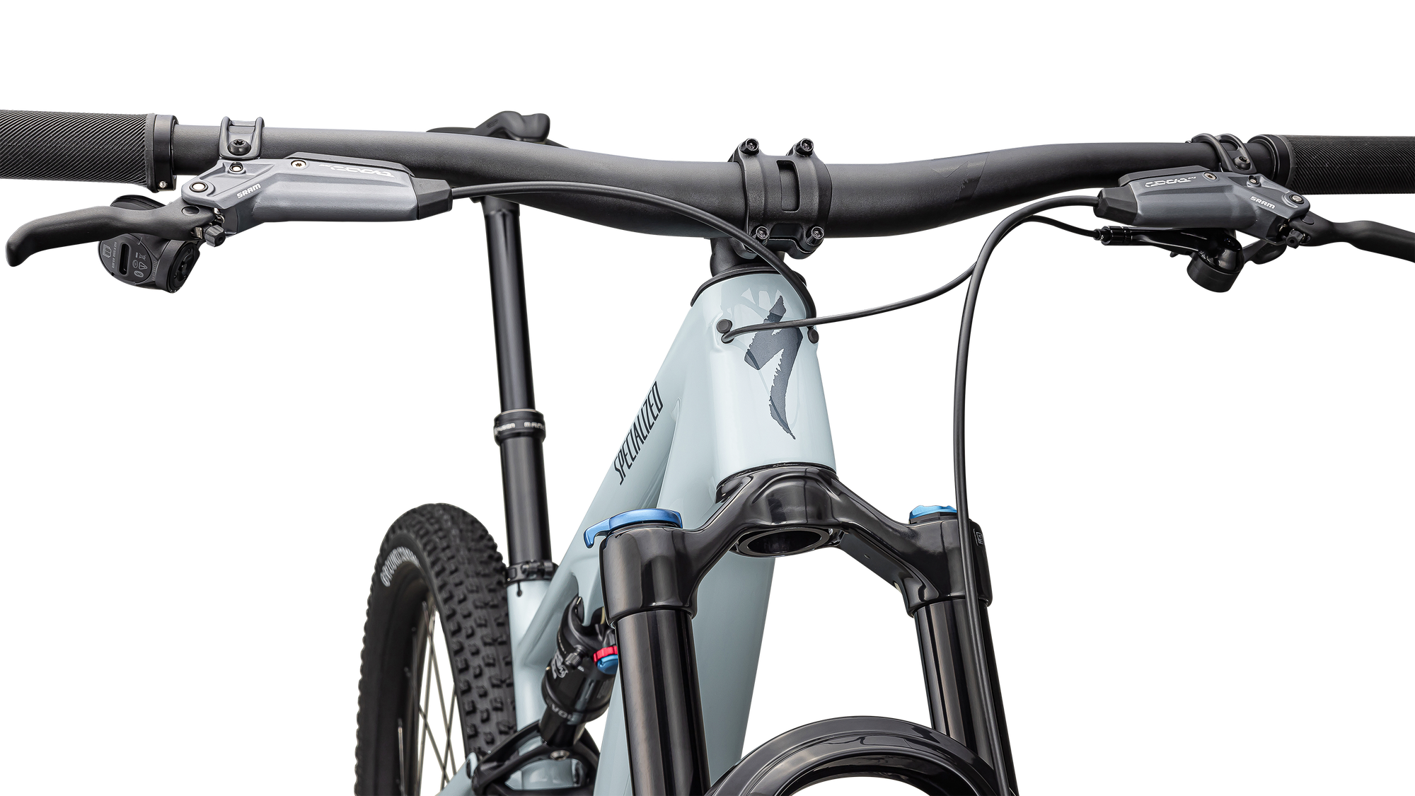 Specialized Epic 8 EVO Comp - SRAM S-1000 AXS, FOX Performance - Gloss Sea Foam / Cast Blue Metallic