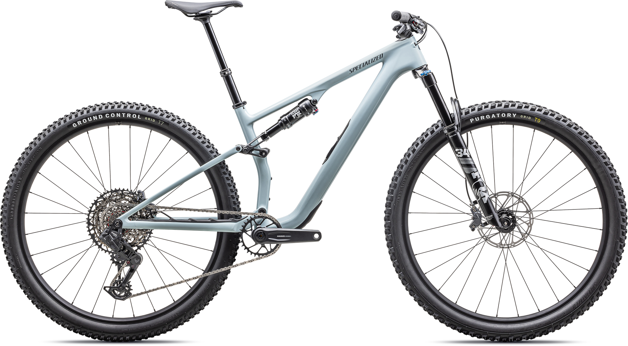 Specialized Epic 8 EVO Comp - SRAM S-1000 AXS, FOX Performance - Gloss Sea Foam / Cast Blue Metallic