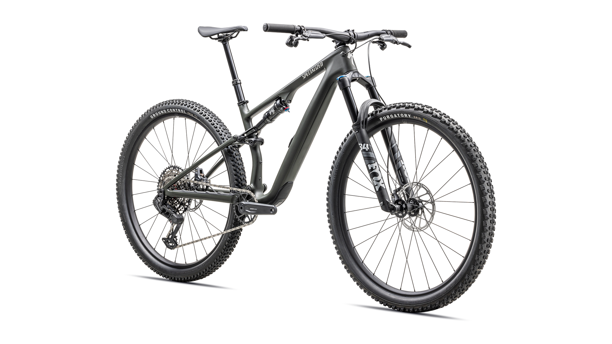 Specialized Epic 8 EVO Comp - SRAM S-1000 AXS, FOX Performance - Satin Dark Moss Green / Dune White