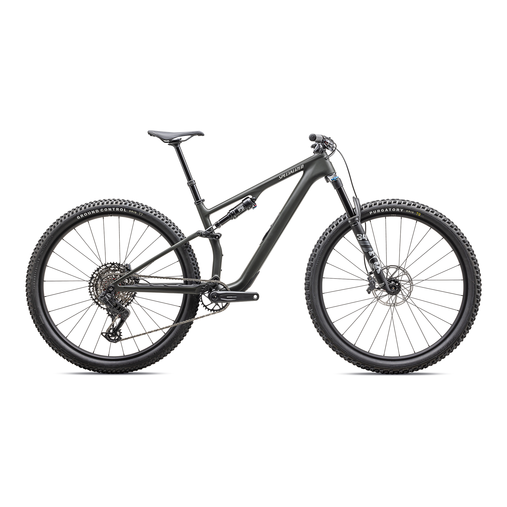 Specialized Epic 8 EVO Comp - SRAM S-1000 AXS, FOX Performance - Satin Dark Moss Green / Dune White