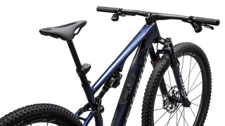 Specialized S-Works Epic 8 - SRAM XX SL AXS, RockShox Ultimate Flight Attendant - Gloss Cyan Blue Pearl / Metallic White Silver