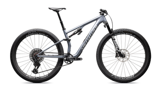 Specialized Epic 8 Pro - SRAM X0 AXS, RockShox Ultimate Flight Attendant - Glacial Metallic Pearl / Metallic White Silver