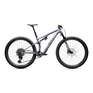 Specialized Epic 8 Pro - SRAM X0 AXS, RockShox Ultimate Flight Attendant - Glacial Metallic Pearl / Metallic White Silver