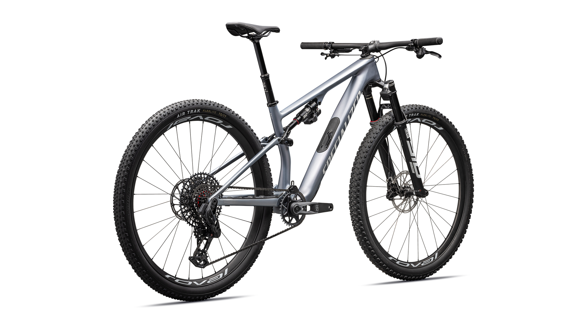 Specialized Epic 8 Pro - SRAM X0 AXS, RockShox Ultimate Flight Attendant - Glacial Metallic Pearl / Metallic White Silver