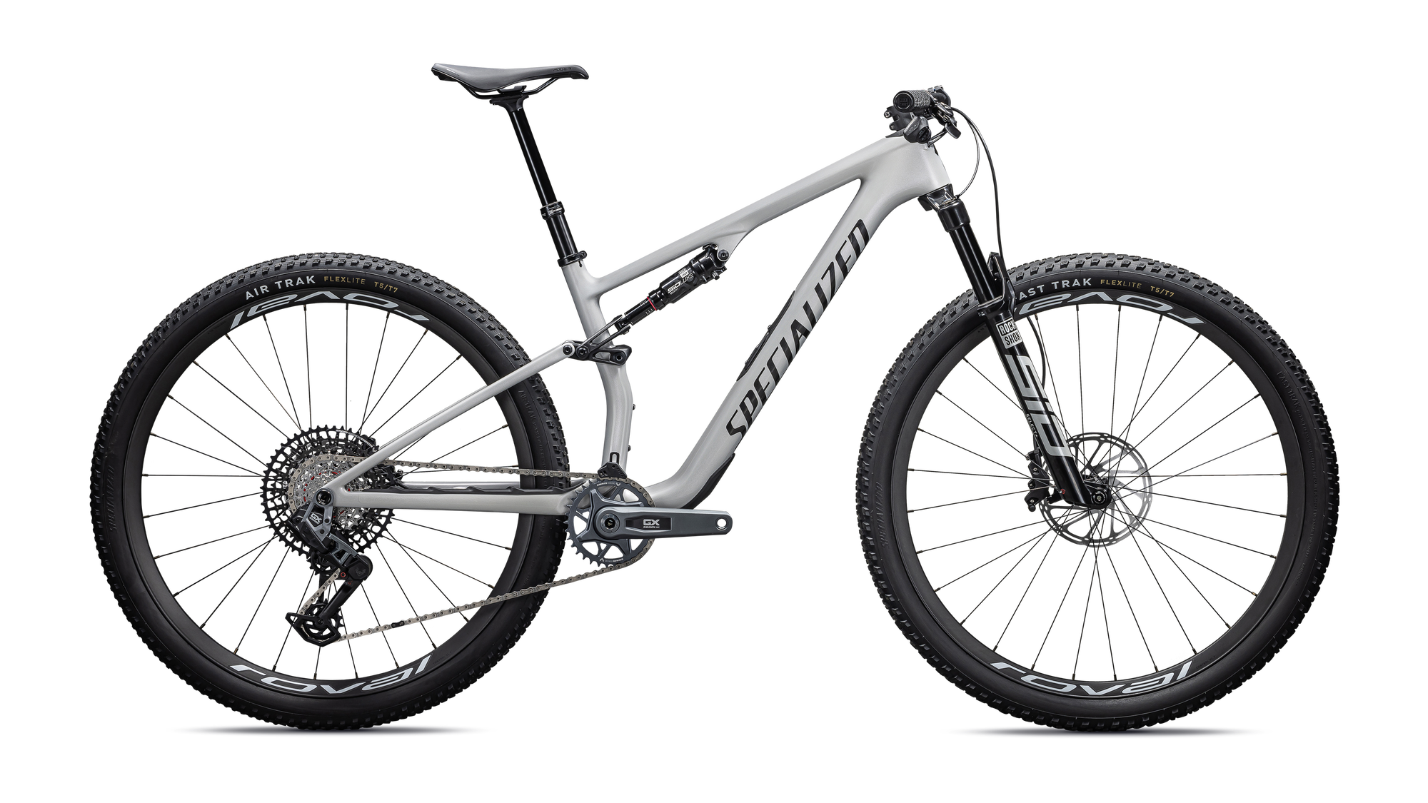 Specialized Epic 8 Expert - SRAM GX AXS, RockShox Select+ - Gloss Dolomite Metallic / Obsidian