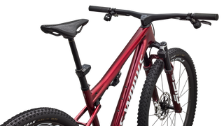 Specialized S-Works Epic 9 - Gloss Red Tint Over Red Reflex Pearl Edge Fade / Metallic White Silver