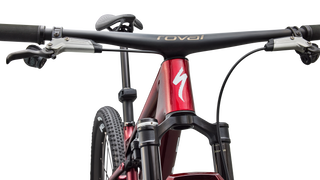 Specialized S-Works Epic 9 - Gloss Red Tint Over Red Reflex Pearl Edge Fade / Metallic White Silver