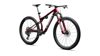 Specialized S-Works Epic 9 - Gloss Red Tint Over Red Reflex Pearl Edge Fade / Metallic White Silver
