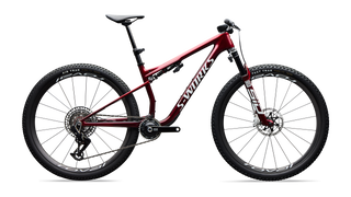 Specialized S-Works Epic 9 - Gloss Red Tint Over Red Reflex Pearl Edge Fade / Metallic White Silver