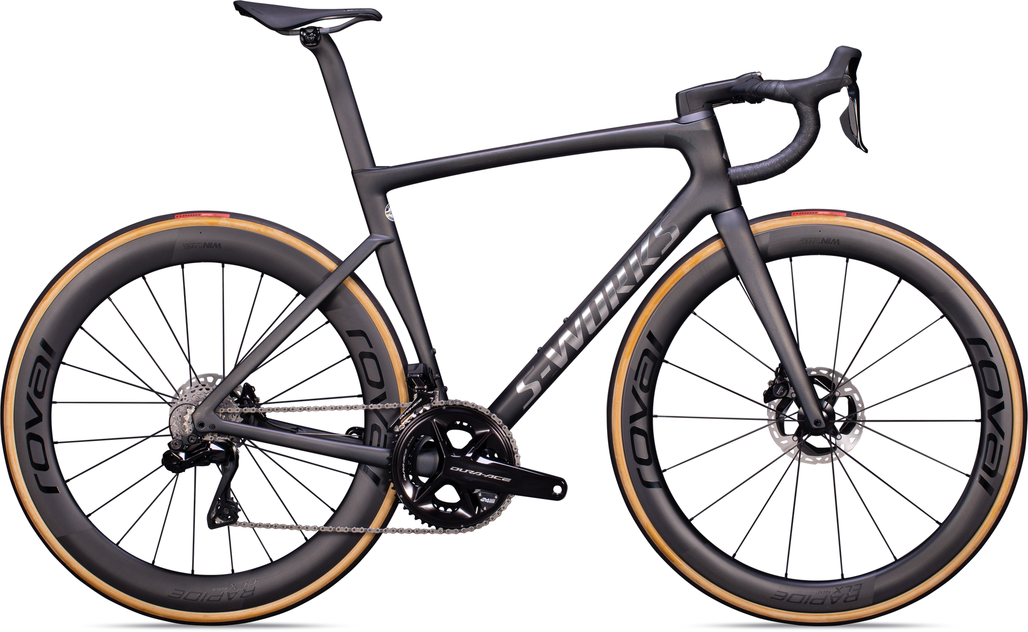 Specialized S-Works Tarmac SL7 - Shimano Dura-Ace Di2 - Satin Carbon/Spectraflair Tint/Gloss Brushed Chrome