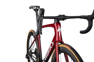 Specialized S-Works Tarmac SL7 - Shimano Dura-Ace Di2 - Red Tint/Metallic White Silver/ Satin Black