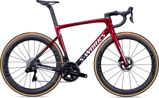 Specialized S-Works Tarmac SL7 - Shimano Dura-Ace Di2 - Red Tint/Metallic White Silver/ Satin Black