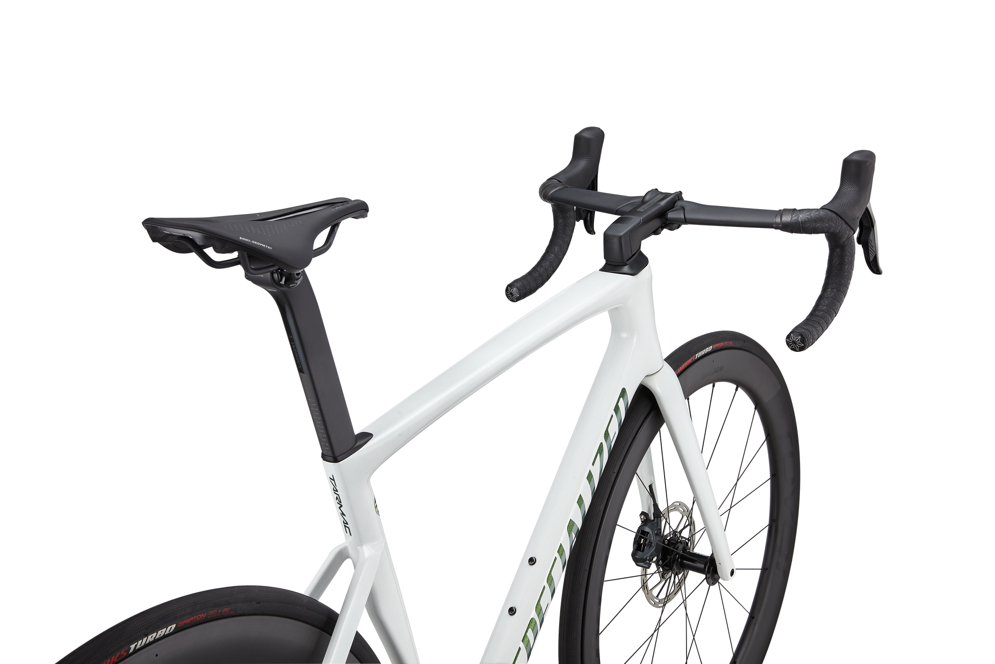Specialized Tarmac SL7 Pro - SRAM Force eTAP AXS - Chameleon Silver Green Tint Over White/Snake Eye