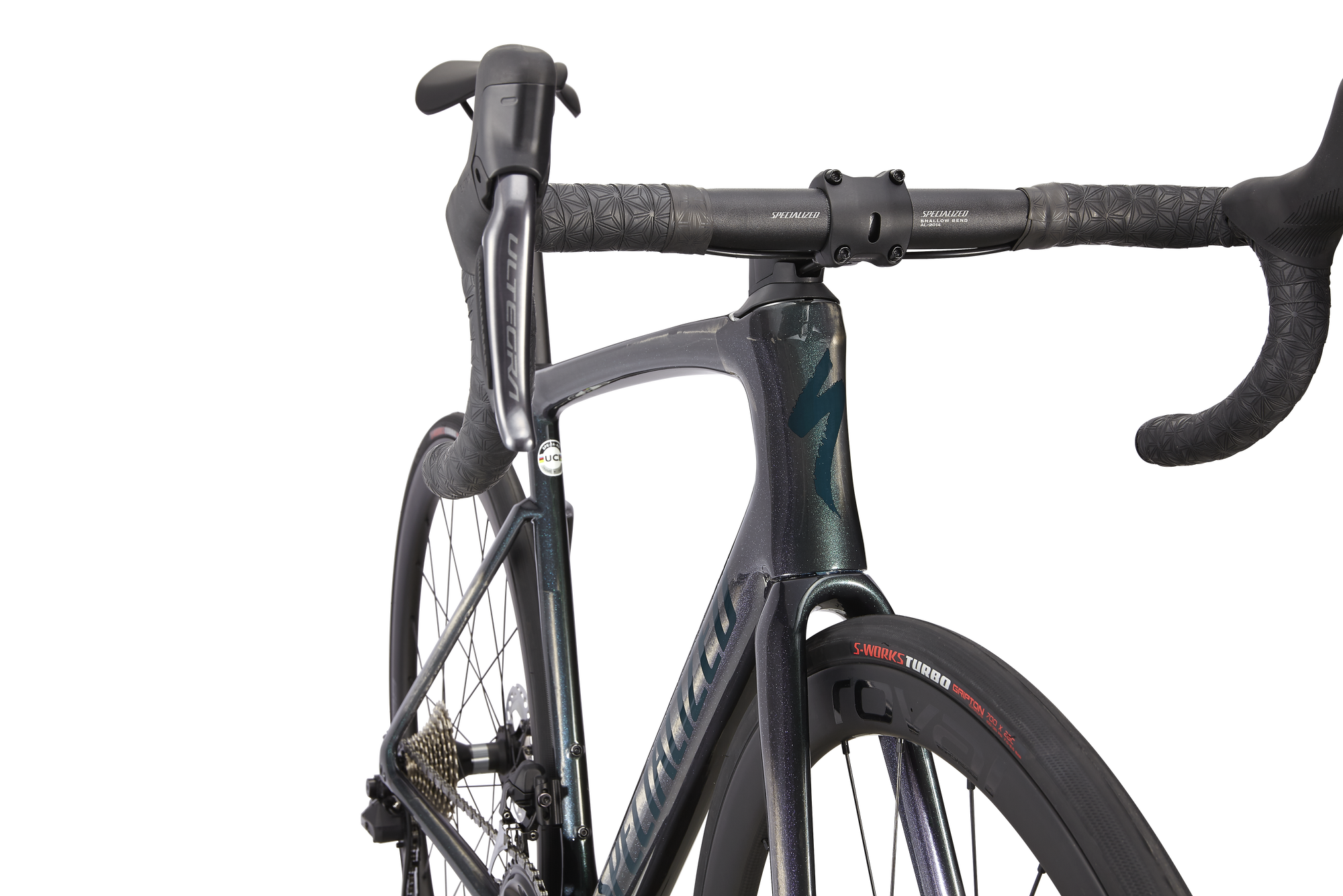 Specialized Tarmac SL7 Expert - Shimano Ultegra Di2 - Gloss Carbon/Oil Tint/Forest Green