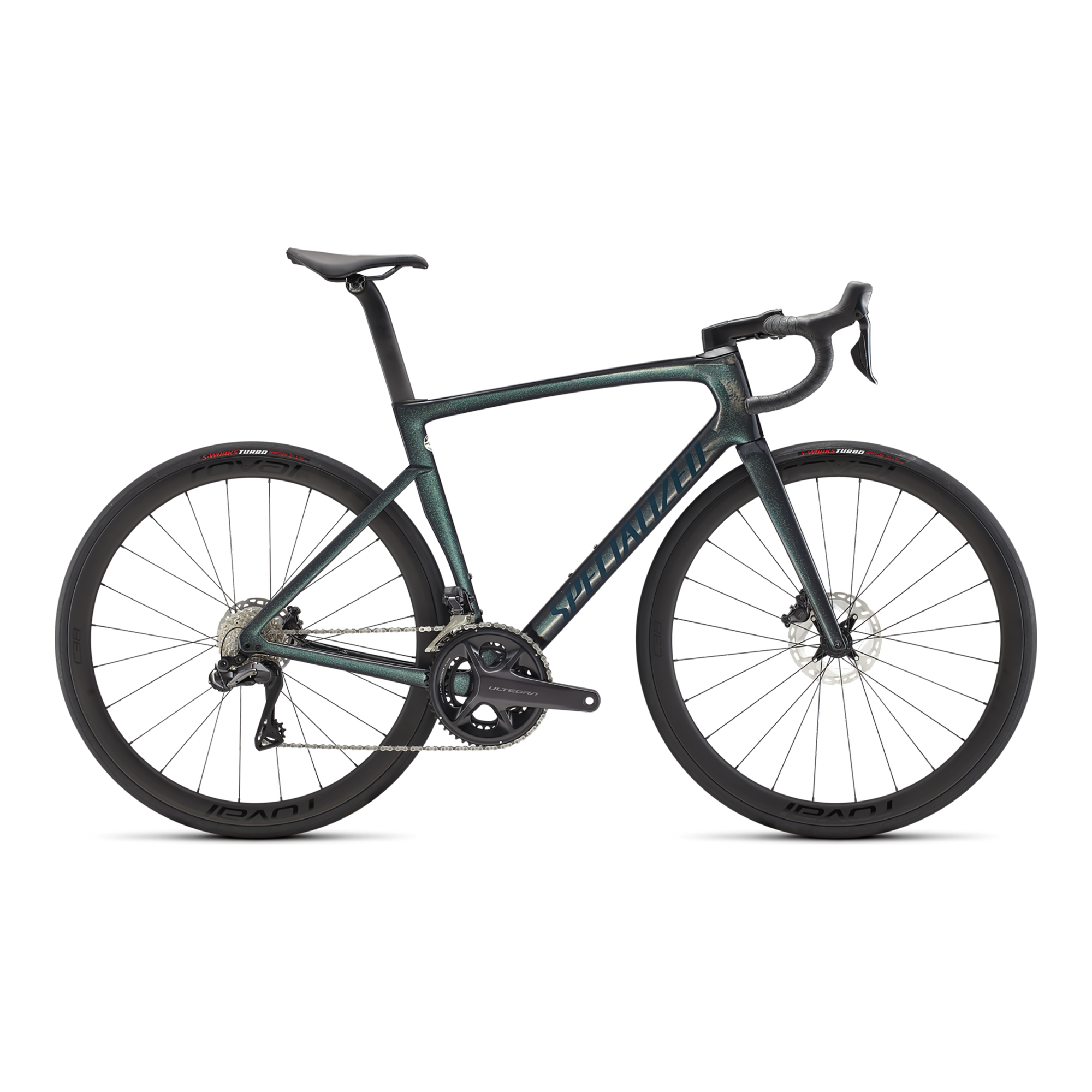 Specialized Tarmac SL7 Expert - Shimano Ultegra Di2 - Gloss Carbon/Oil Tint/Forest Green