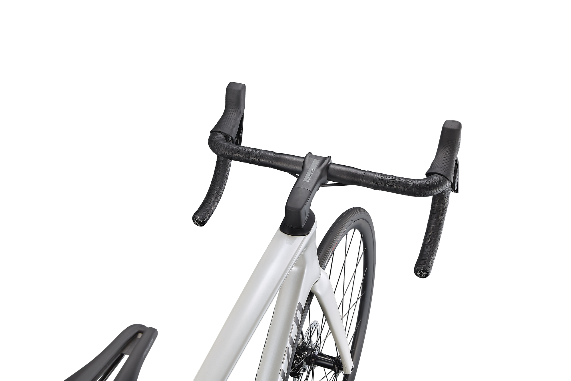 Specialized Tarmac SL7 Comp - SRAM Rival eTAP AXS - Gloss Metallic White Silver / Smoke