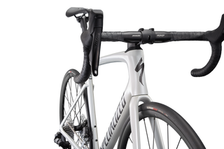 Specialized Tarmac SL7 Comp - SRAM Rival eTAP AXS - Gloss Metallic White Silver / Smoke