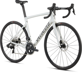 Specialized Tarmac SL7 Comp - SRAM Rival eTAP AXS - Gloss Metallic White Silver / Smoke