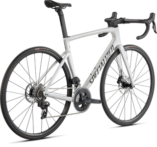 Specialized Tarmac SL7 Comp - SRAM Rival eTAP AXS - Gloss Metallic White Silver / Smoke