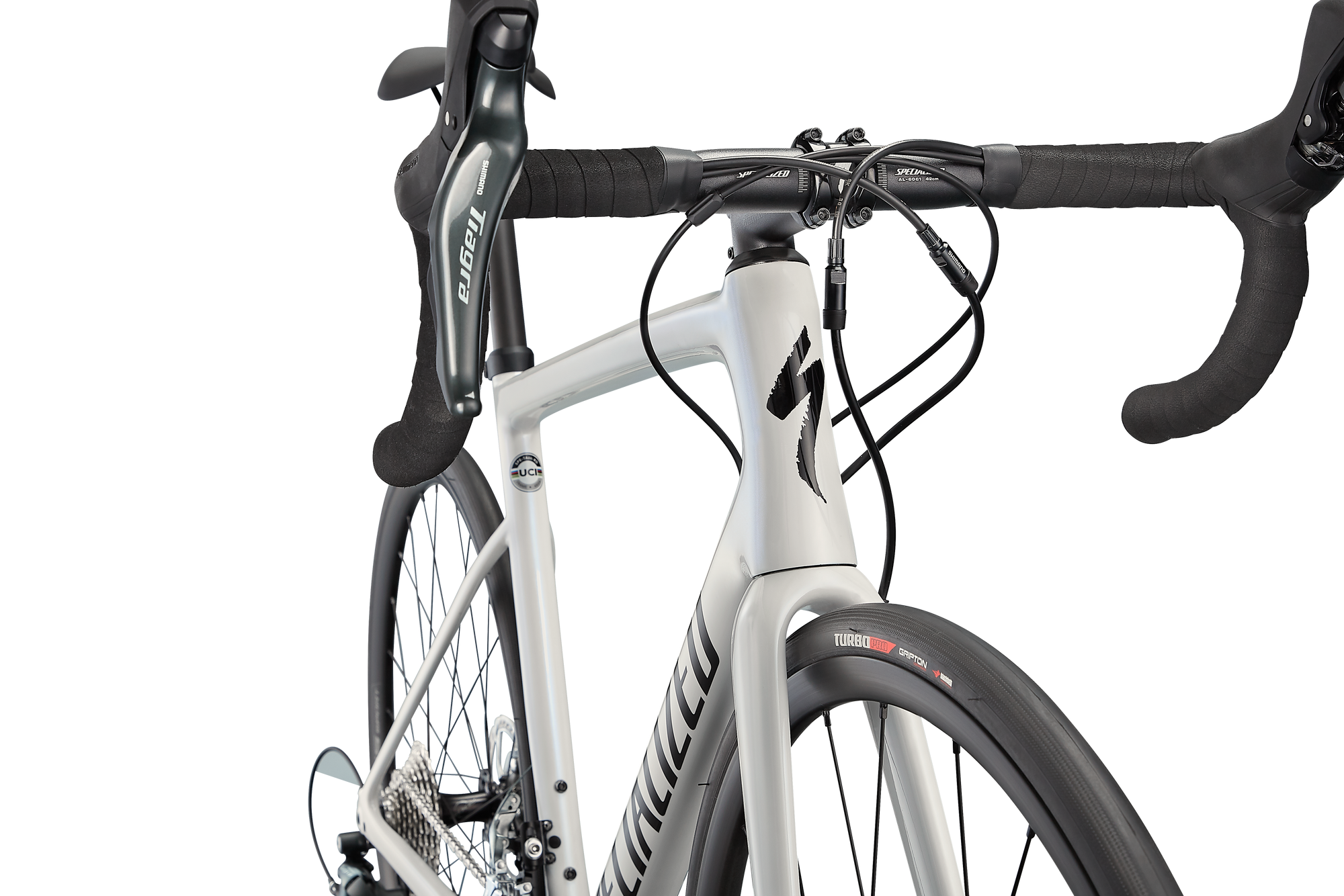 Specialized Tarmac SL6 - Shimano Tiagra - Blue Ghost Pearl Over White / Tarmac Black