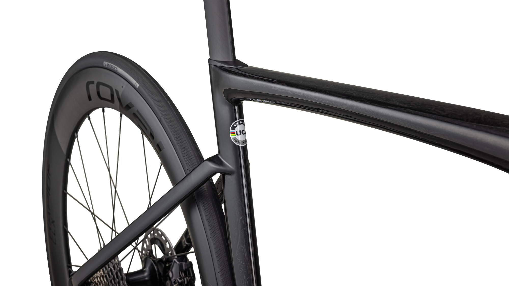 Specialized S-Works Tarmac SL7 - Shimano Dura-Ace Di2 - Gloss Black Pearl Granite Over Carbon / Chrome