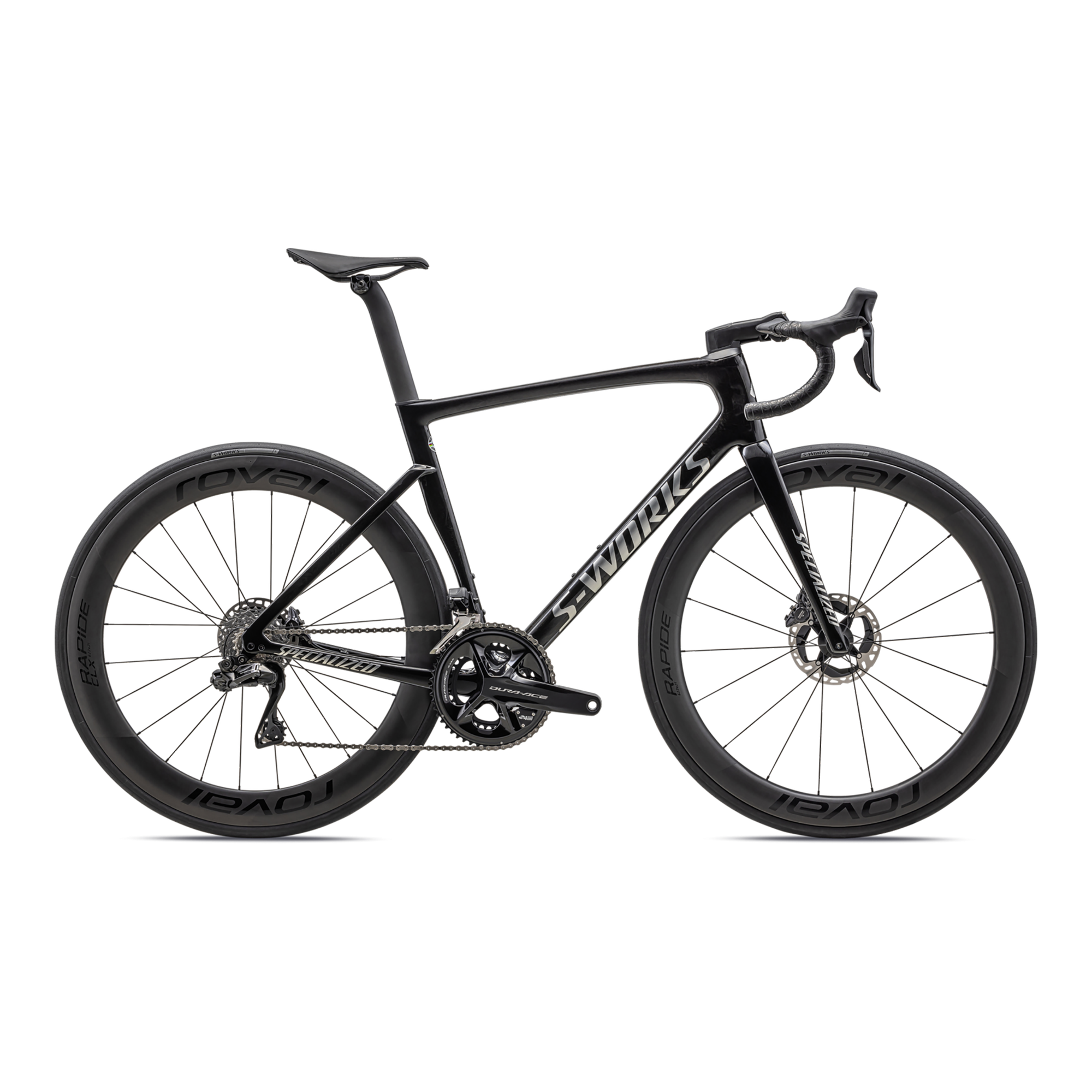 Specialized S-Works Tarmac SL7 - Shimano Dura-Ace Di2 - Gloss Black Pearl Granite Over Carbon / Chrome