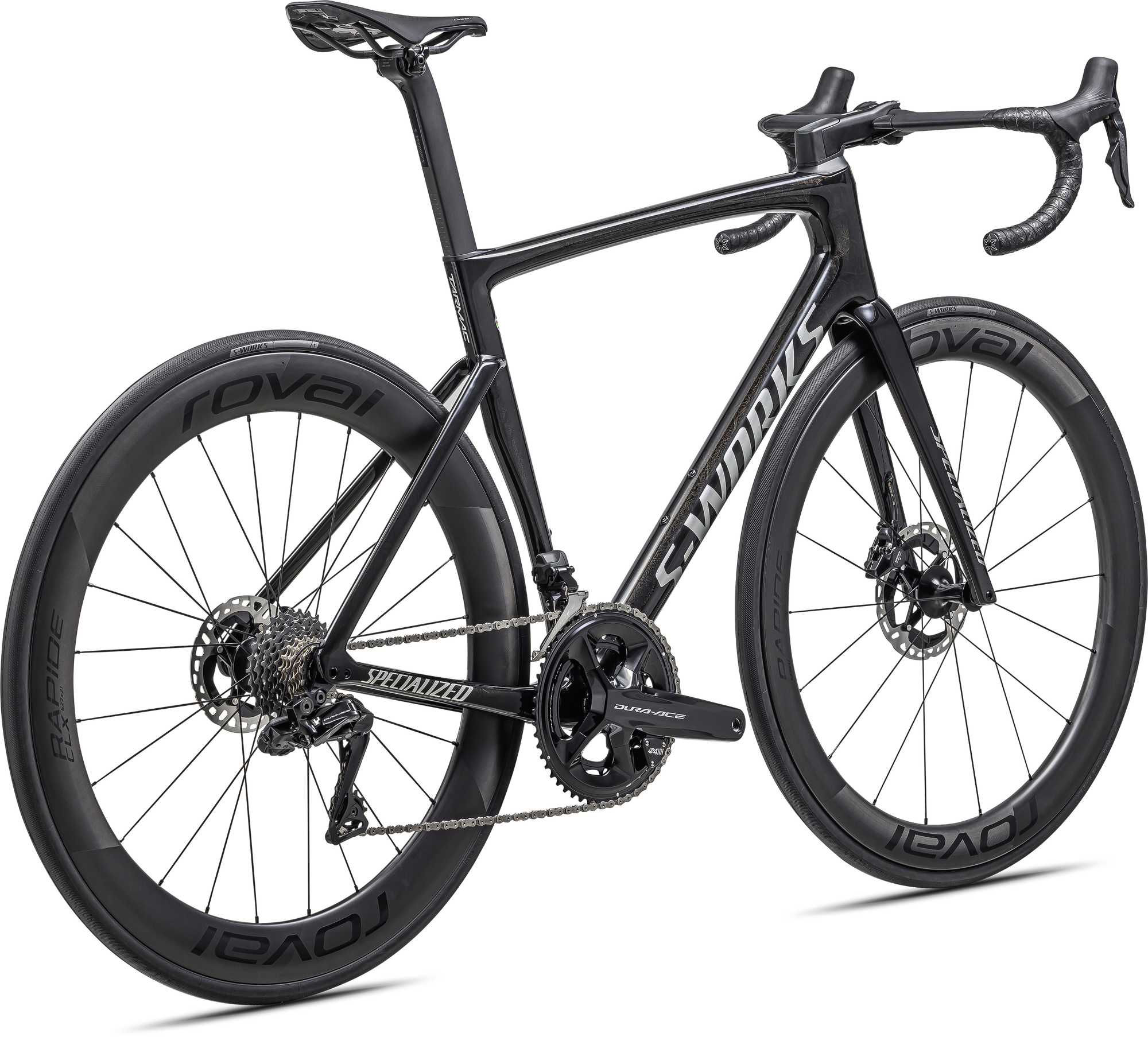 Specialized S-Works Tarmac SL7 - Shimano Dura-Ace Di2 - Gloss Black Pearl Granite Over Carbon / Chrome