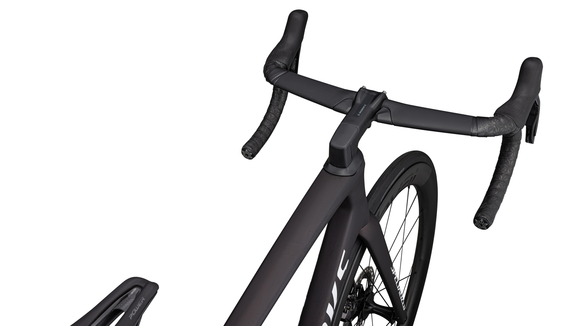Specialized S-Works Tarmac SL7 - Shimano Dura-Ace Di2 - Satin Red Onyx Granite Over Black / Metallic White Silver