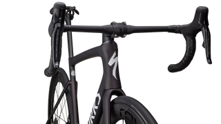 Specialized S-Works Tarmac SL7 - Shimano Dura-Ace Di2 - Satin Red Onyx Granite Over Black / Metallic White Silver