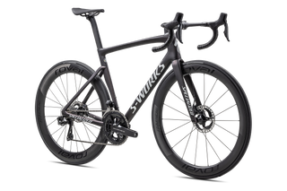 Specialized S-Works Tarmac SL7 - Shimano Dura-Ace Di2 - Satin Red Onyx Granite Over Black / Metallic White Silver