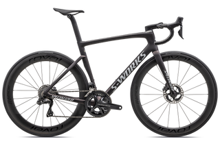 Specialized S-Works Tarmac SL7 - Shimano Dura-Ace Di2 - Satin Red Onyx Granite Over Black / Metallic White Silver