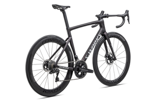 Specialized S-Works Tarmac SL7 - Shimano Dura-Ace Di2 - Satin Red Onyx Granite Over Black / Metallic White Silver