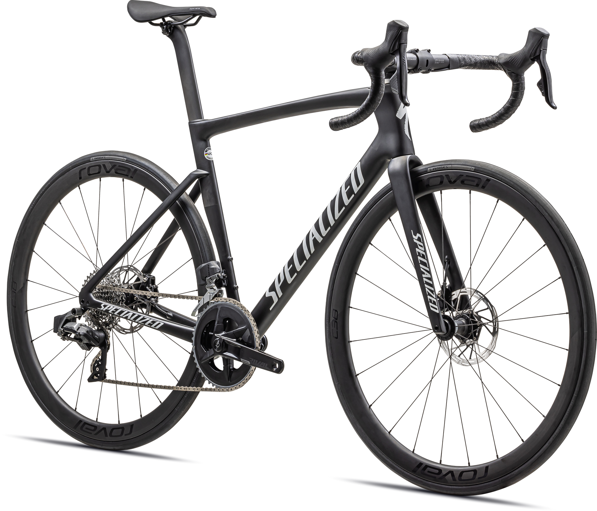 Specialized Tarmac SL7 Expert - SRAM Rival AXS - Satin Carbon/White