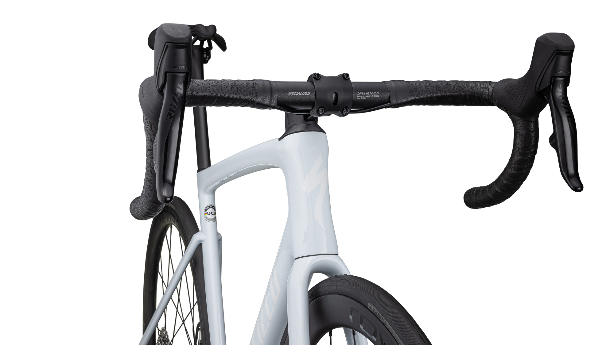 Specialized Tarmac SL7 Expert - SRAM Rival AXS - Gloss Morning Mist/White