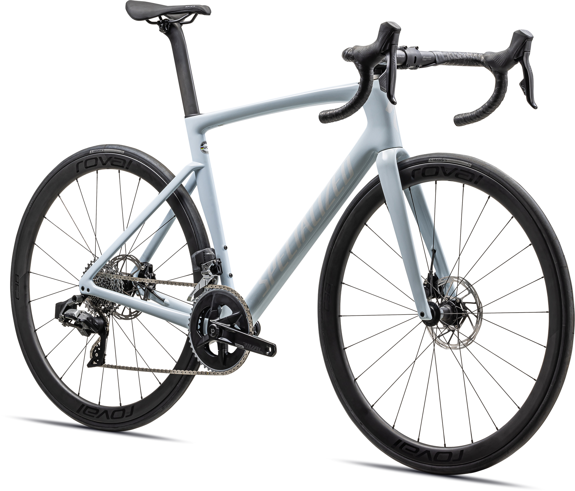 Specialized Tarmac SL7 Expert - SRAM Rival AXS - Gloss Morning Mist/White