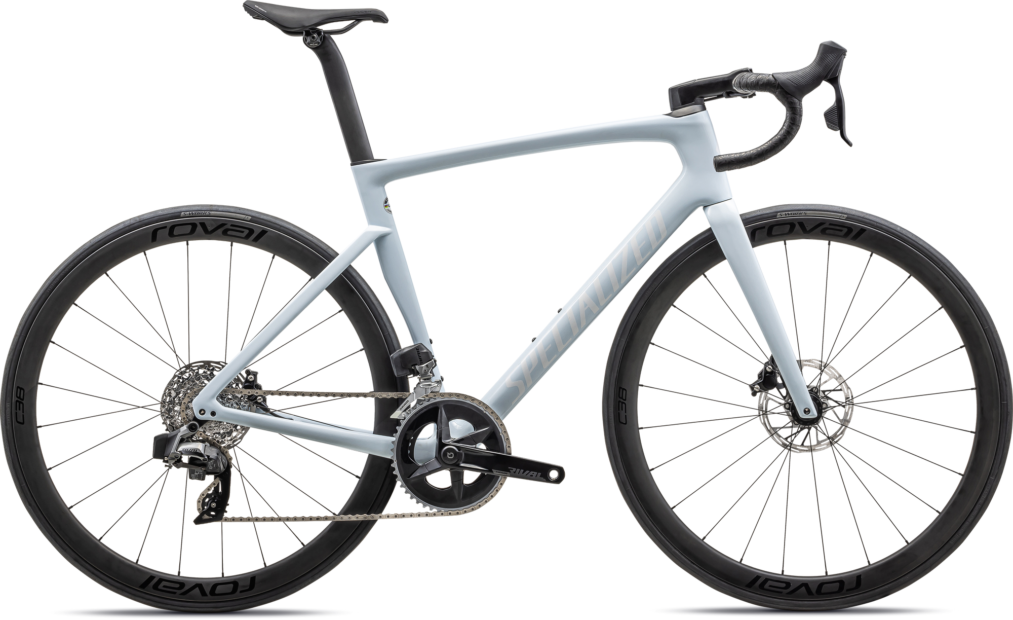 Specialized Tarmac SL7 Expert - SRAM Rival AXS - Gloss Morning Mist/White