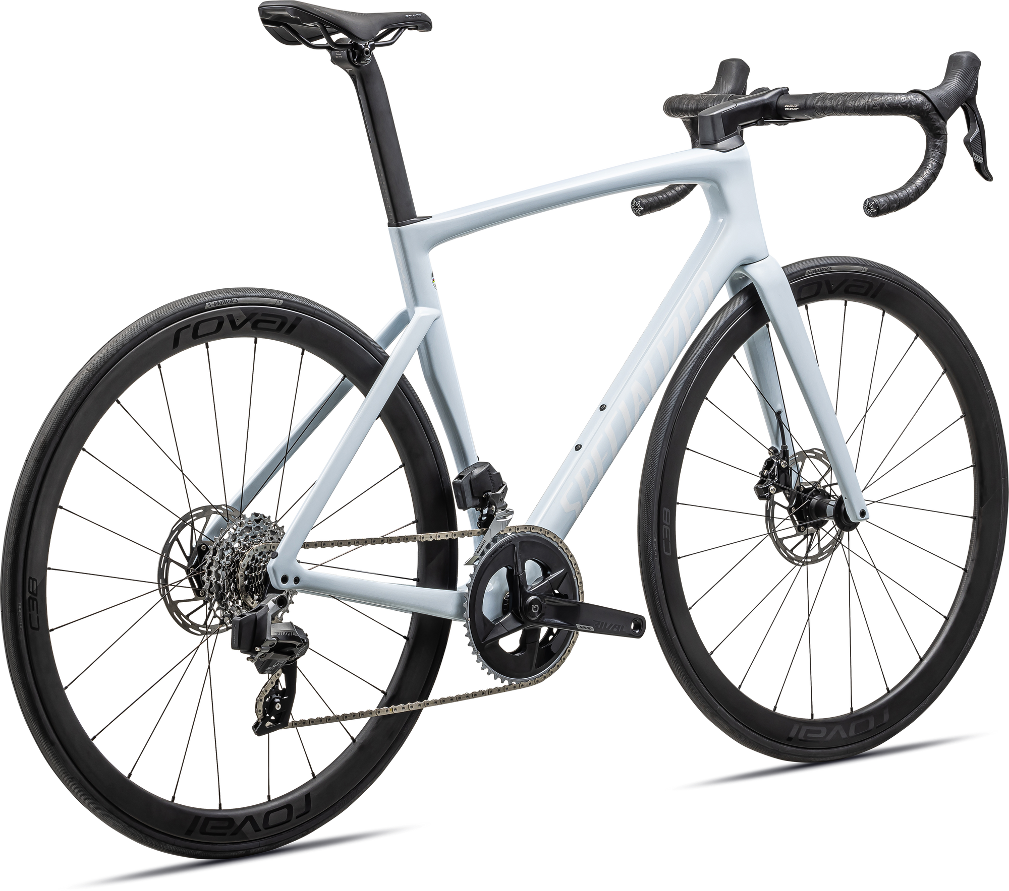 Specialized Tarmac SL7 Expert - SRAM Rival AXS - Gloss Morning Mist/White