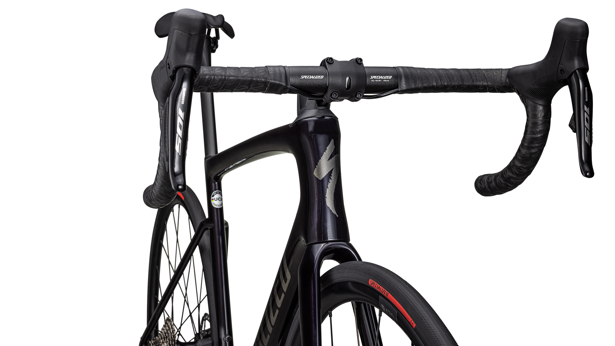 Specialized Tarmac SL7 Comp - Shimano 105 Di2 - Gloss Metallic Midnight Shadow/Black