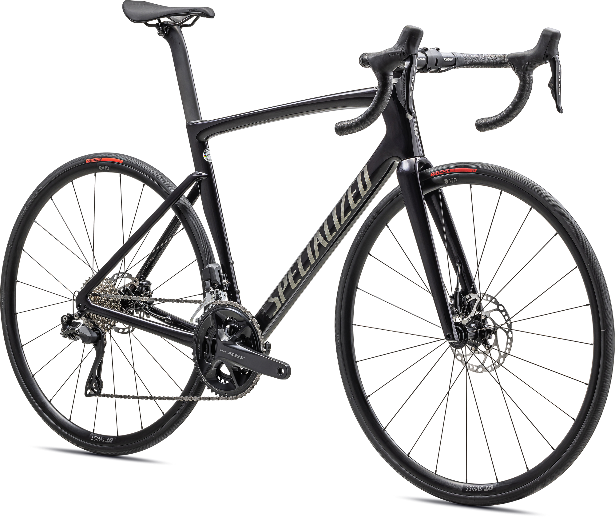 Specialized Tarmac SL7 Comp - Shimano 105 Di2 - Gloss Metallic Midnight Shadow/Black