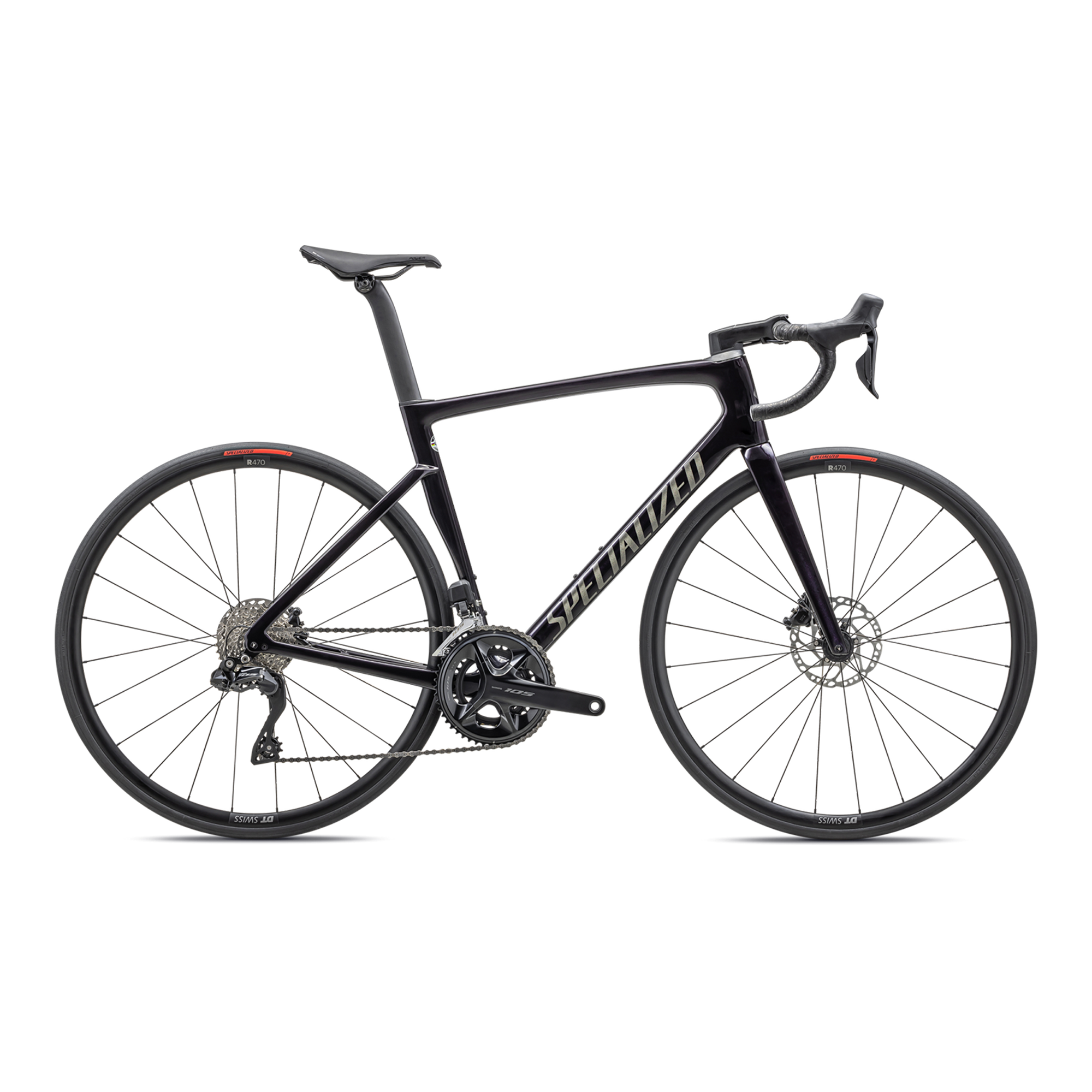 Specialized Tarmac SL7 Comp - Shimano 105 Di2 - Gloss Metallic Midnight Shadow/Black