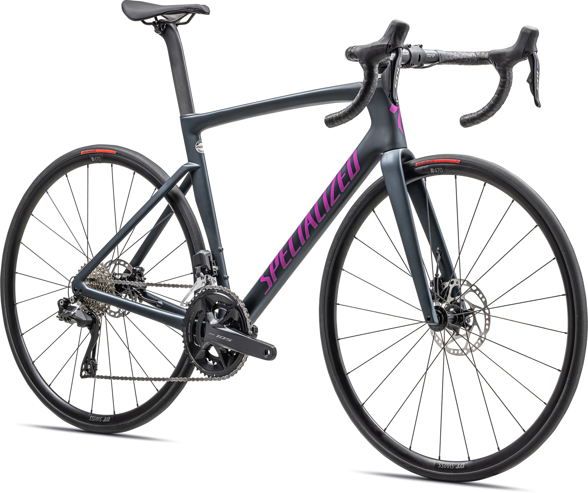 Specialized Tarmac SL7 Comp - Shimano 105 Di2 - Satin Metallic Deep Lake/Purple Orchid