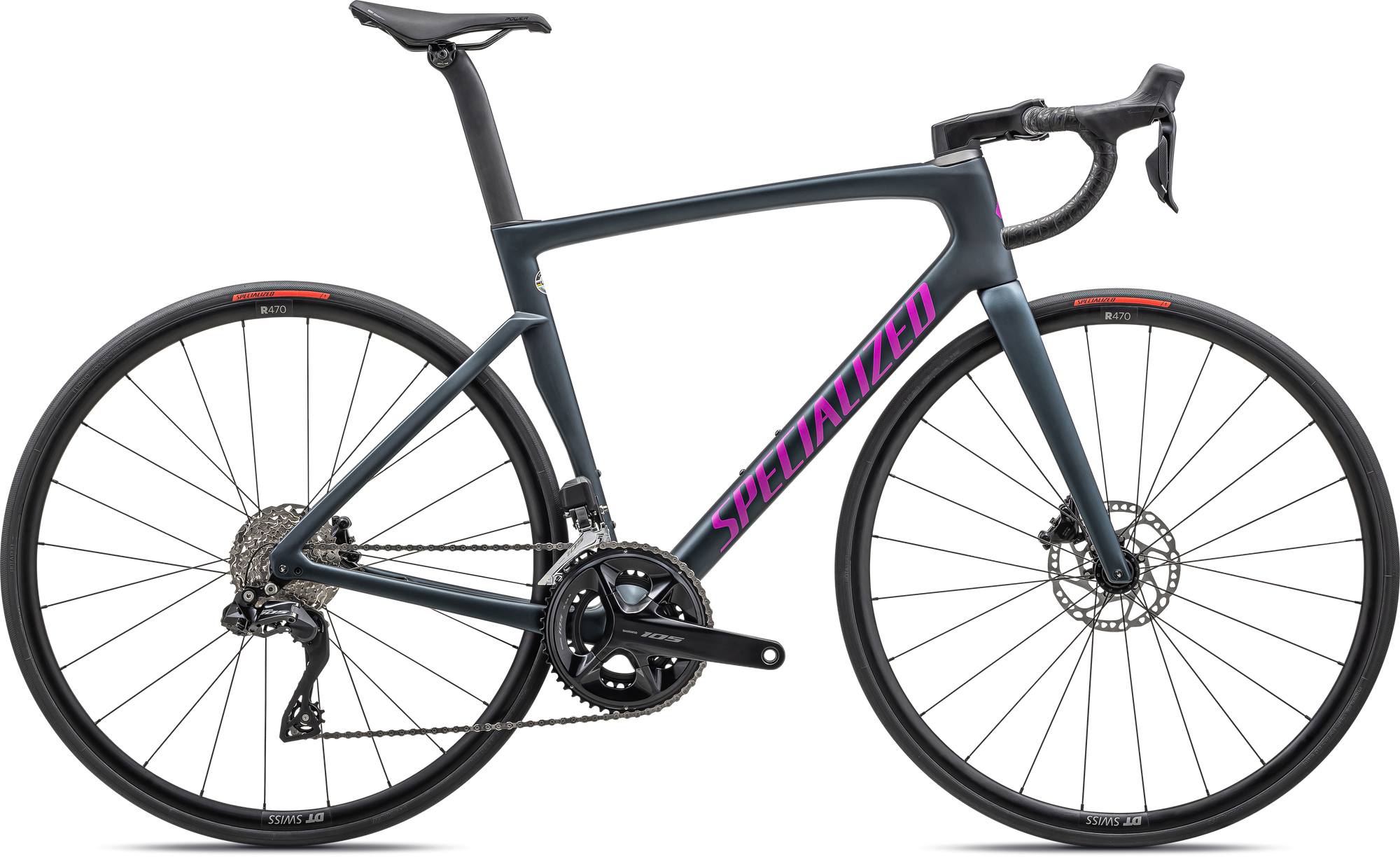 Specialized Tarmac SL7 Comp - Shimano 105 Di2 - Satin Metallic Deep Lake/Purple Orchid