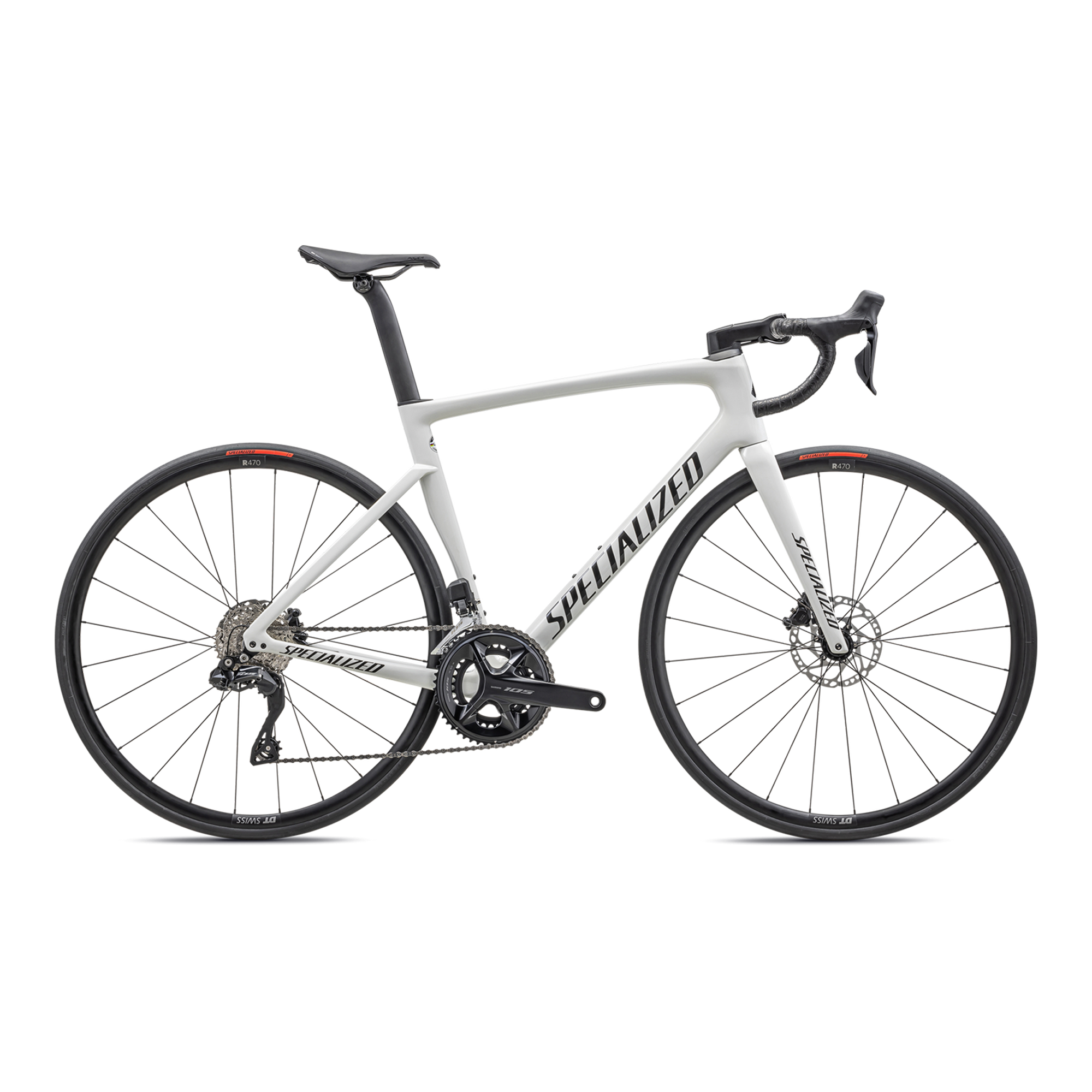 Specialized Tarmac SL7 Comp - Shimano 105 Di2 - Gloss Dune White/Metallic Obsidian