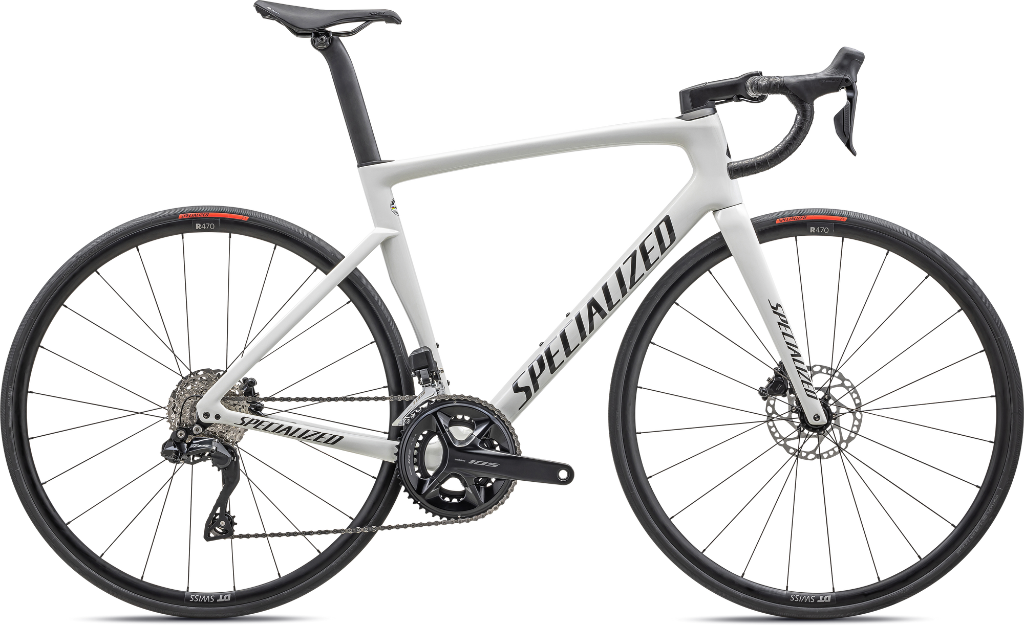 Specialized Tarmac SL7 Comp - Shimano 105 Di2 - Gloss Dune White/Metallic Obsidian
