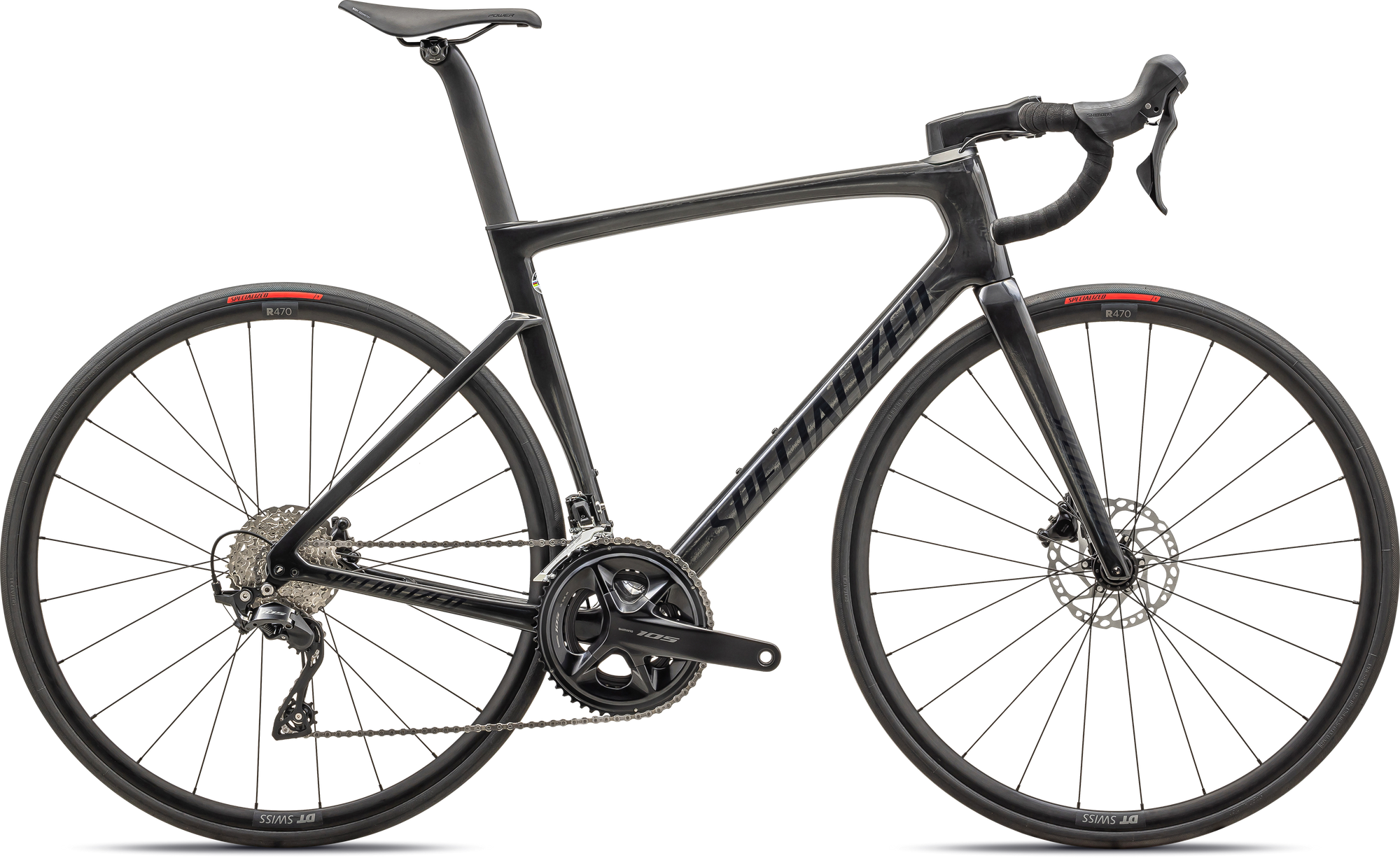 Specialized Tarmac SL7 Sport - Shimano 105 - Gloss Carbon / Metallic Dark Navy