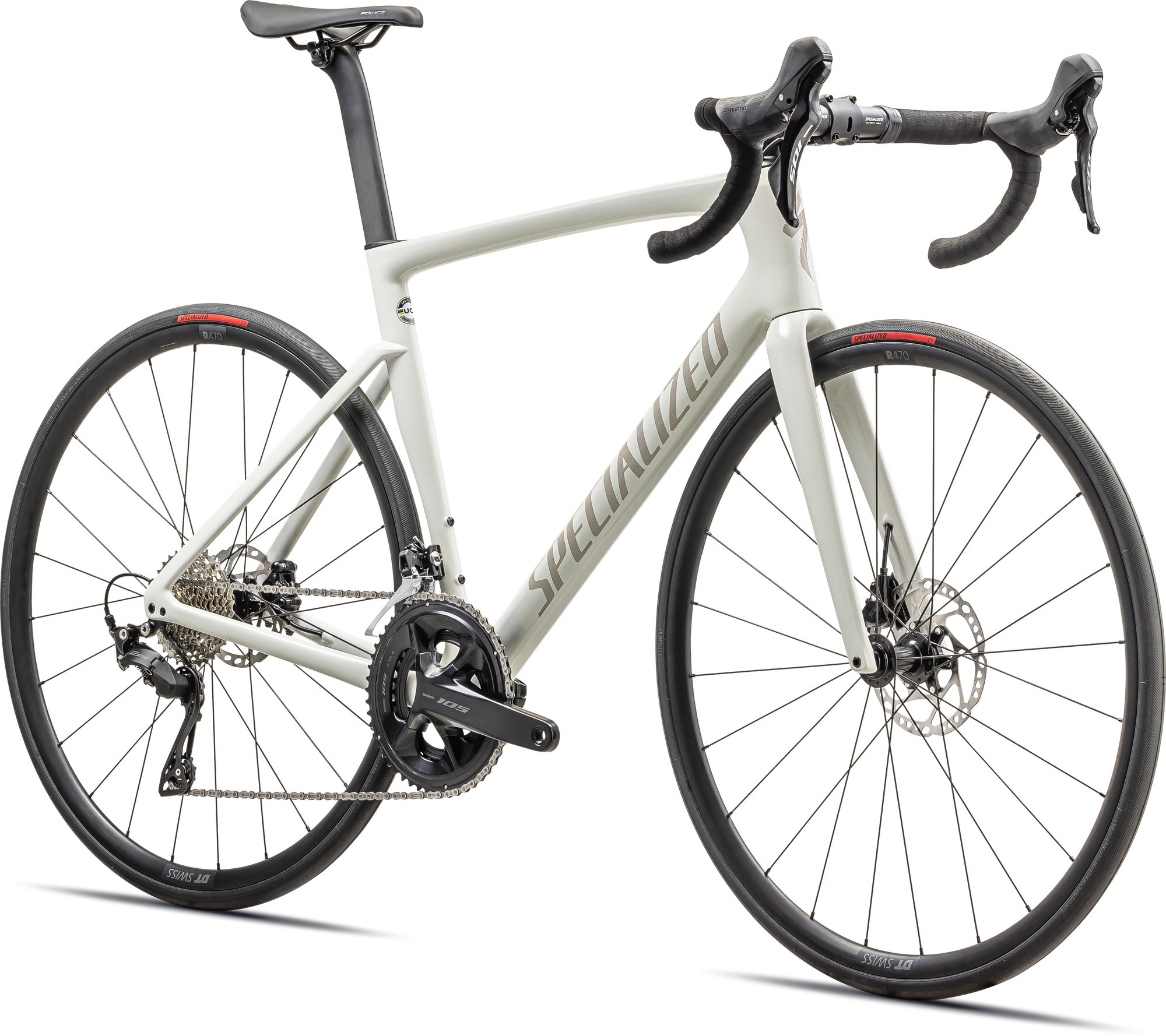 Specialized Tarmac SL7 Sport - Shimano 105 - Gloss Dune White / Chaos Pearl