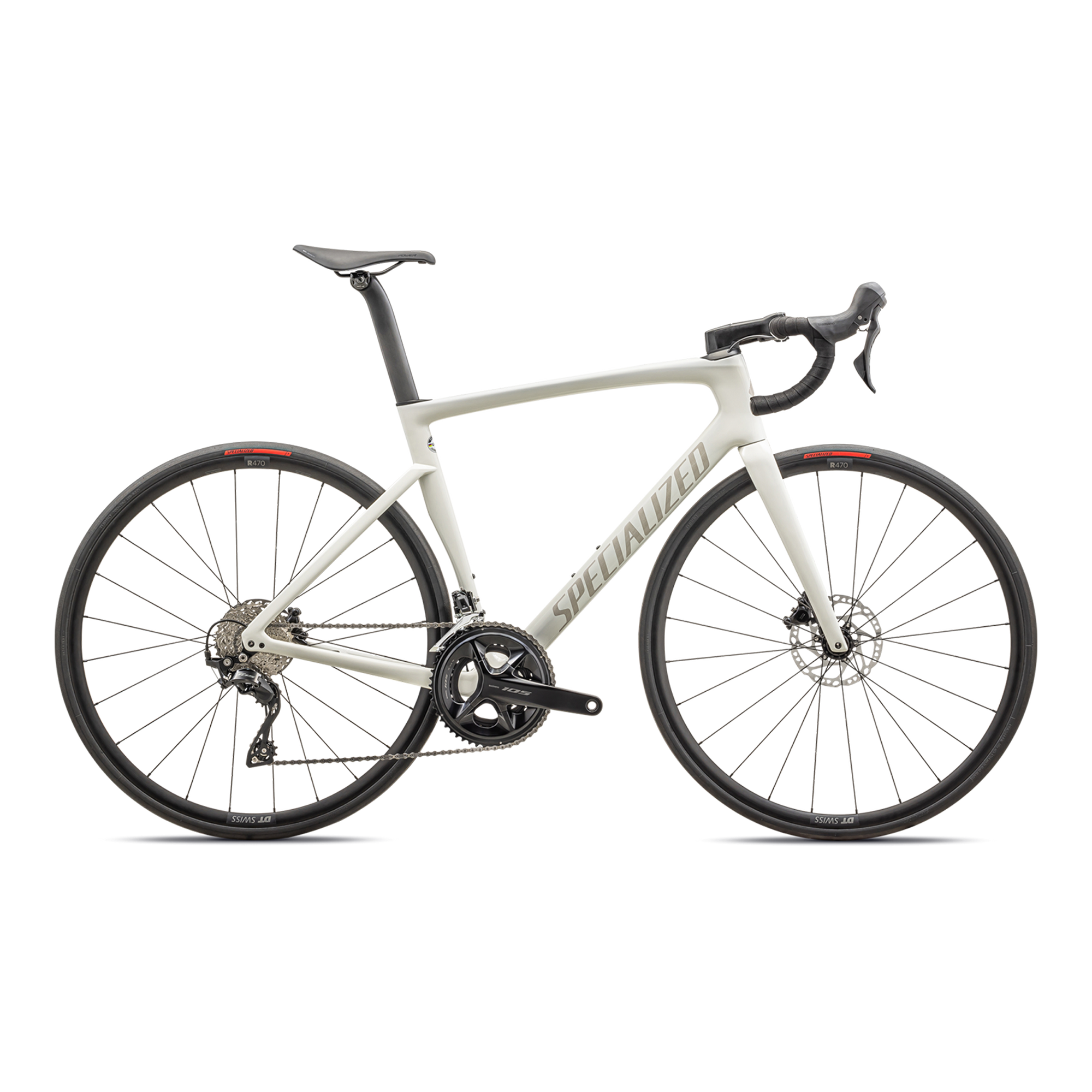 Specialized Tarmac SL7 Sport - Shimano 105 - Gloss Dune White / 10% Chaos Pearl